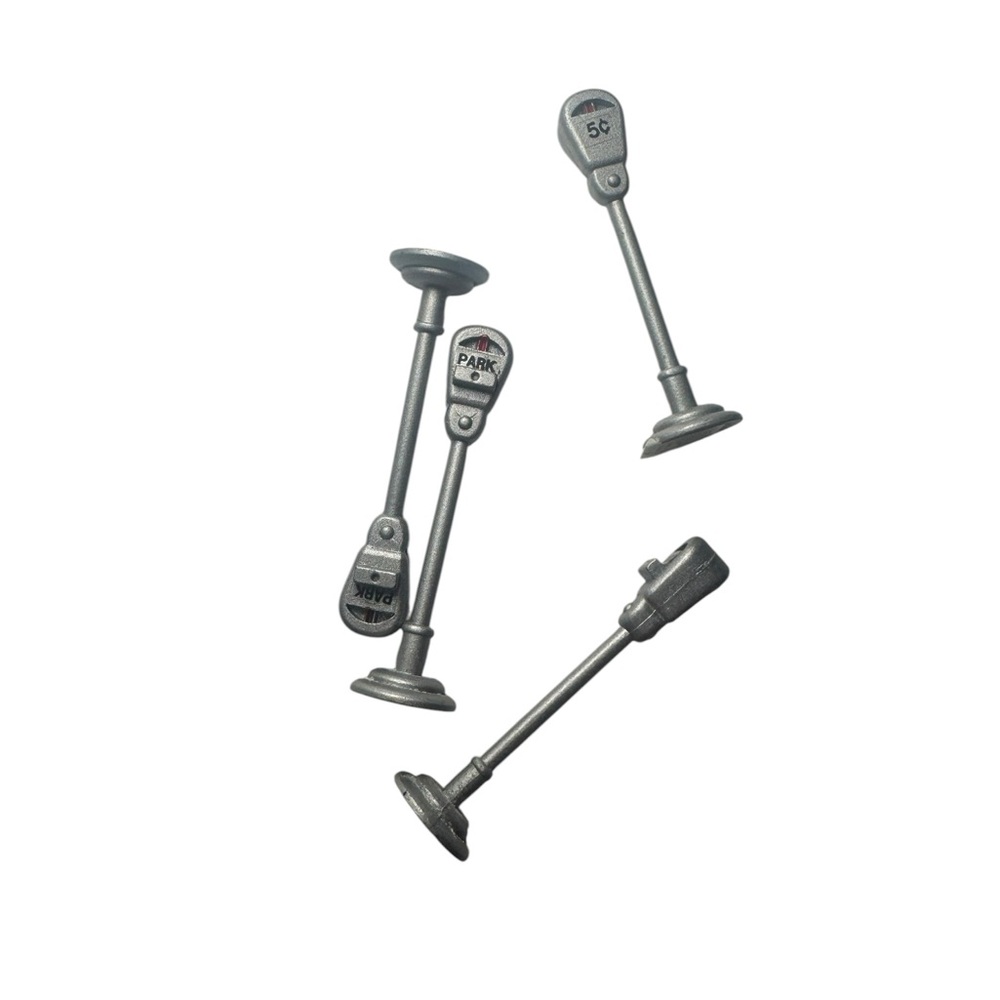 Department 56 Silver Parking Meters Holiday Decor